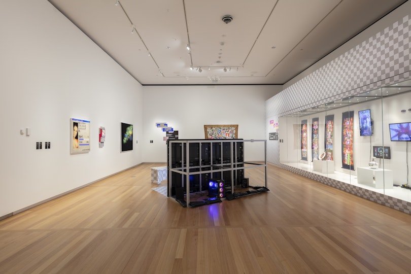Infinite Scroll 荧屏沉溺 exhibitiom view, 2025, Chau Chak Wing Museum, Sydney.
