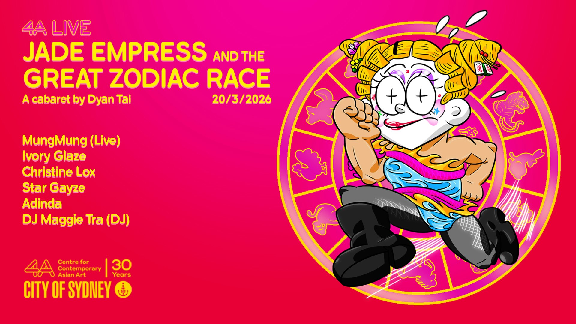 <p><span style="font-weight: 400;">4A LIVE: <br>The Jade Empress and the Great Zodiac Race<br></span></p>