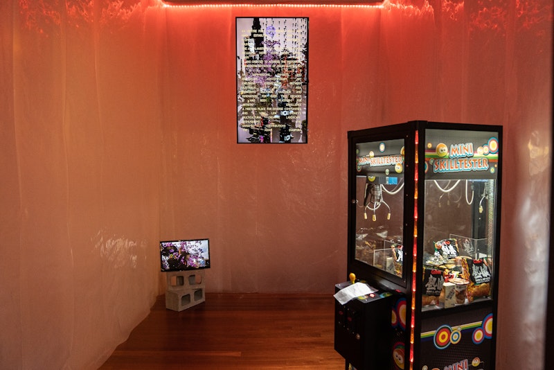 INJURY and REAL PARENT, HAYMARKET 2050: Digital Dreaming in Chinatown (installation view), 2026, photographed by Christina Mishell.