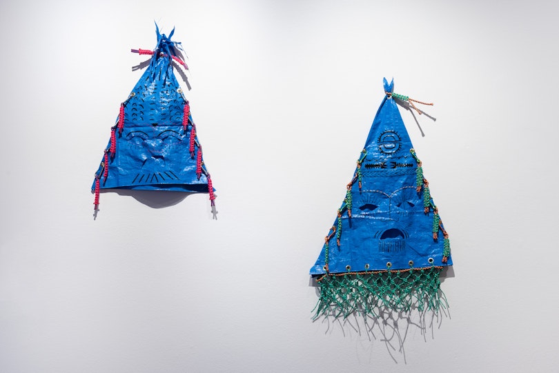 Morgan Hogg, Death Talks, High Tides: Yuki Kihara and Morgan Hogg (installation view), 2026. Photograph by Garry Trinh.