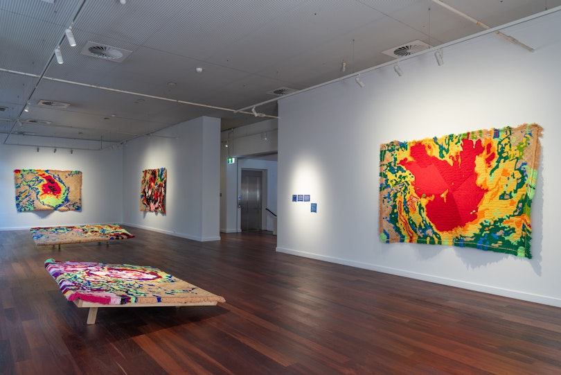 High Tides: Yuki Kihara and Morgan Hogg (installation view), 2026. Photograph by Garry Trinh.