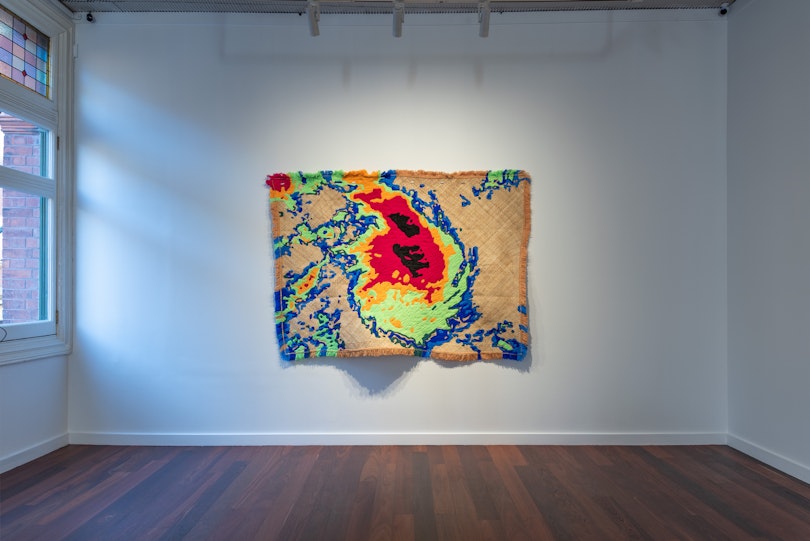 Yuki Kihara, Wasi from Tala o le tau: Stories from the Weather series, High Tides: Yuki Kihara and Morgan Hogg (installation view), 2026. Photograph by Garry Trinh.