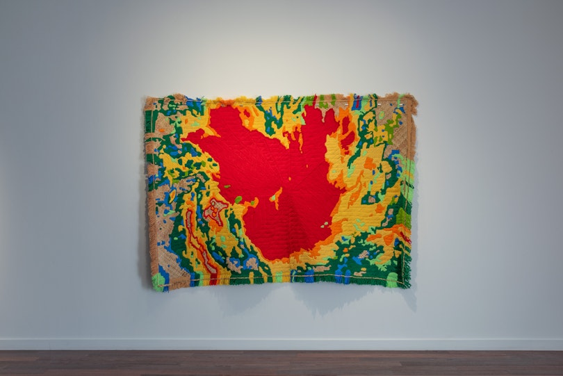 Yuki Kihara, Ula from Tala o le tau: Stories from the Weather series, High Tides: Yuki Kihara and Morgan Hogg (installation view), 2026. Photograph by Garry Trinh.