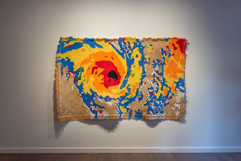 Yuki Kihara, Pola from Tala o le tau: Stories from the Weather series, High Tides: Yuki Kihara and Morgan Hogg (installation view), 2026. Photograph by Garry Trinh.