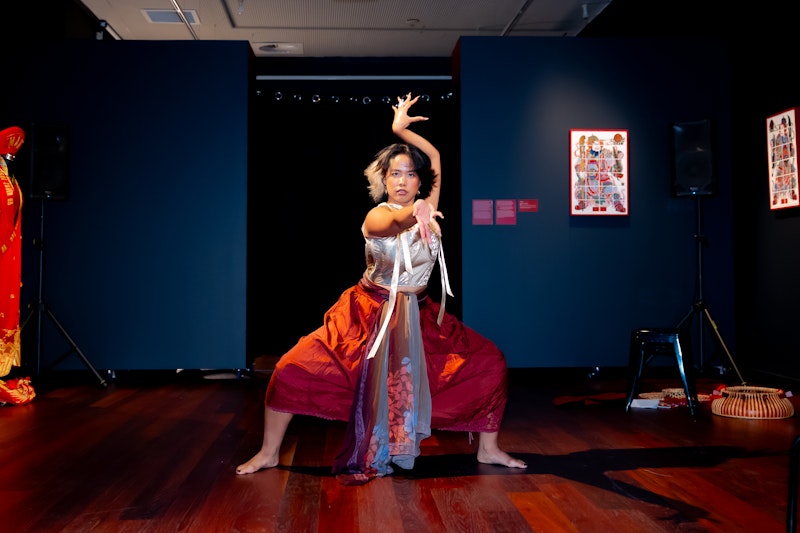 4A LIVE: The Jade Empress and the Great Zodiac Race (performance view), 2026. Photograph by Diana Nguyen.