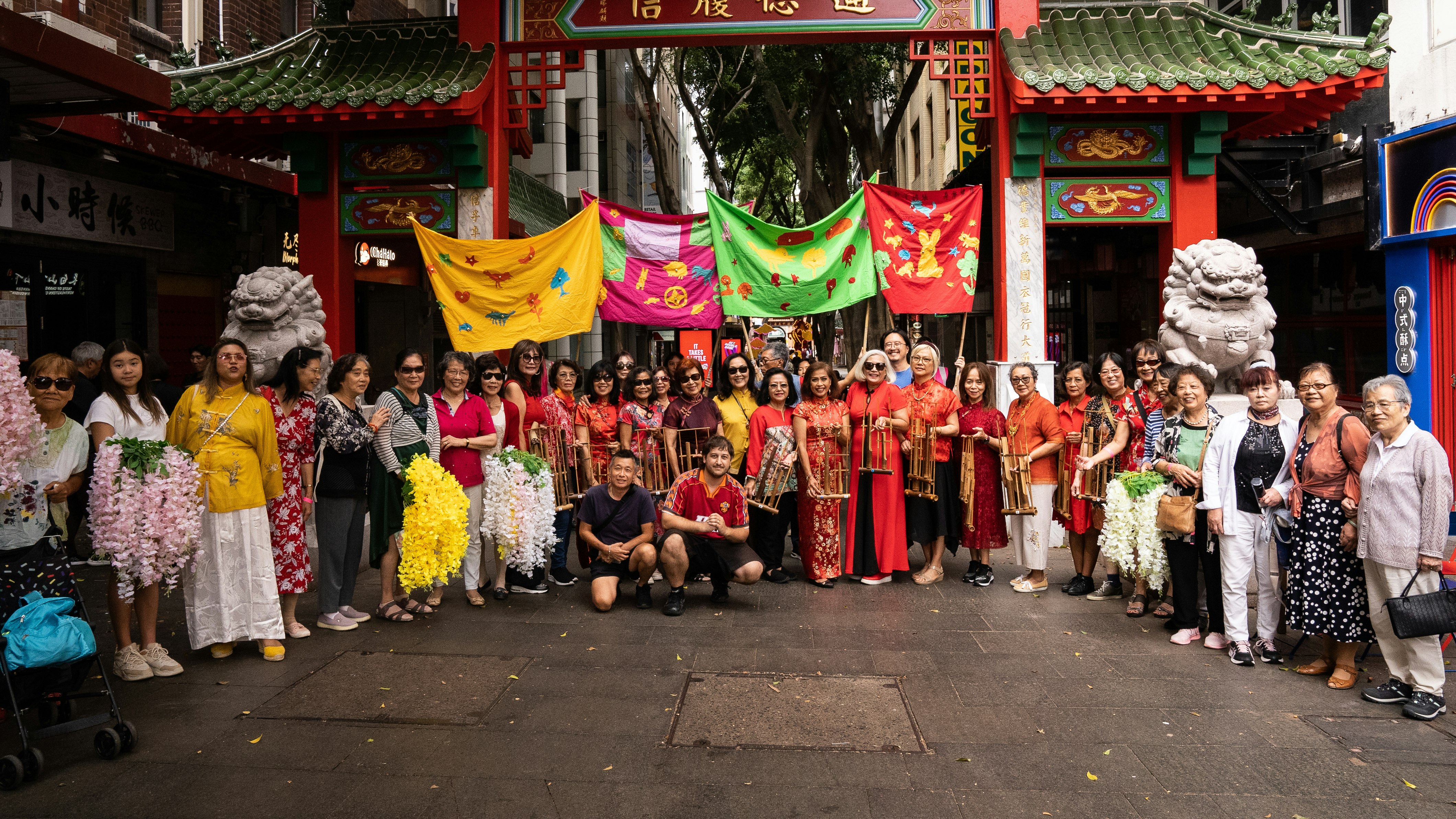 <p>LNY Street Banner Parade: <br><span>Jason Phu </span><span>and friends from The Kogarah Storehouse </span></p>