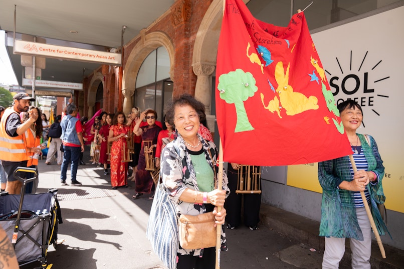 ason Phu, KTSHCSGATENUN Fun Extravaganza New Year Chinatown Parade, 2026. Photograph by Christina Mishell.