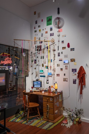Sim Kaur, Jhalak / A Glimpse, Transmedia Worldbuilding Residency Exhibition, 2026. Photograph by Garry Trinh.