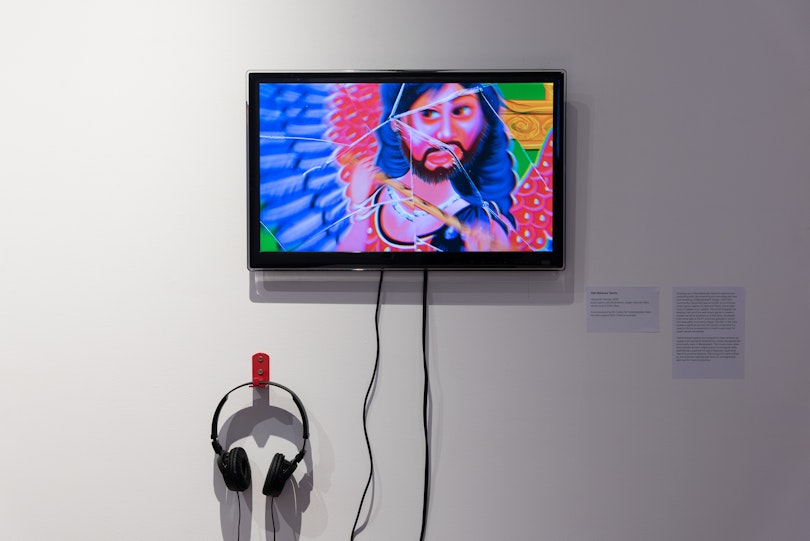 Dipa Mahbuba Yasmin, Hypocrite Heaven, Transmedia Worldbuilding Residency Exhibition, 2026. Photograph by Garry Trinh.