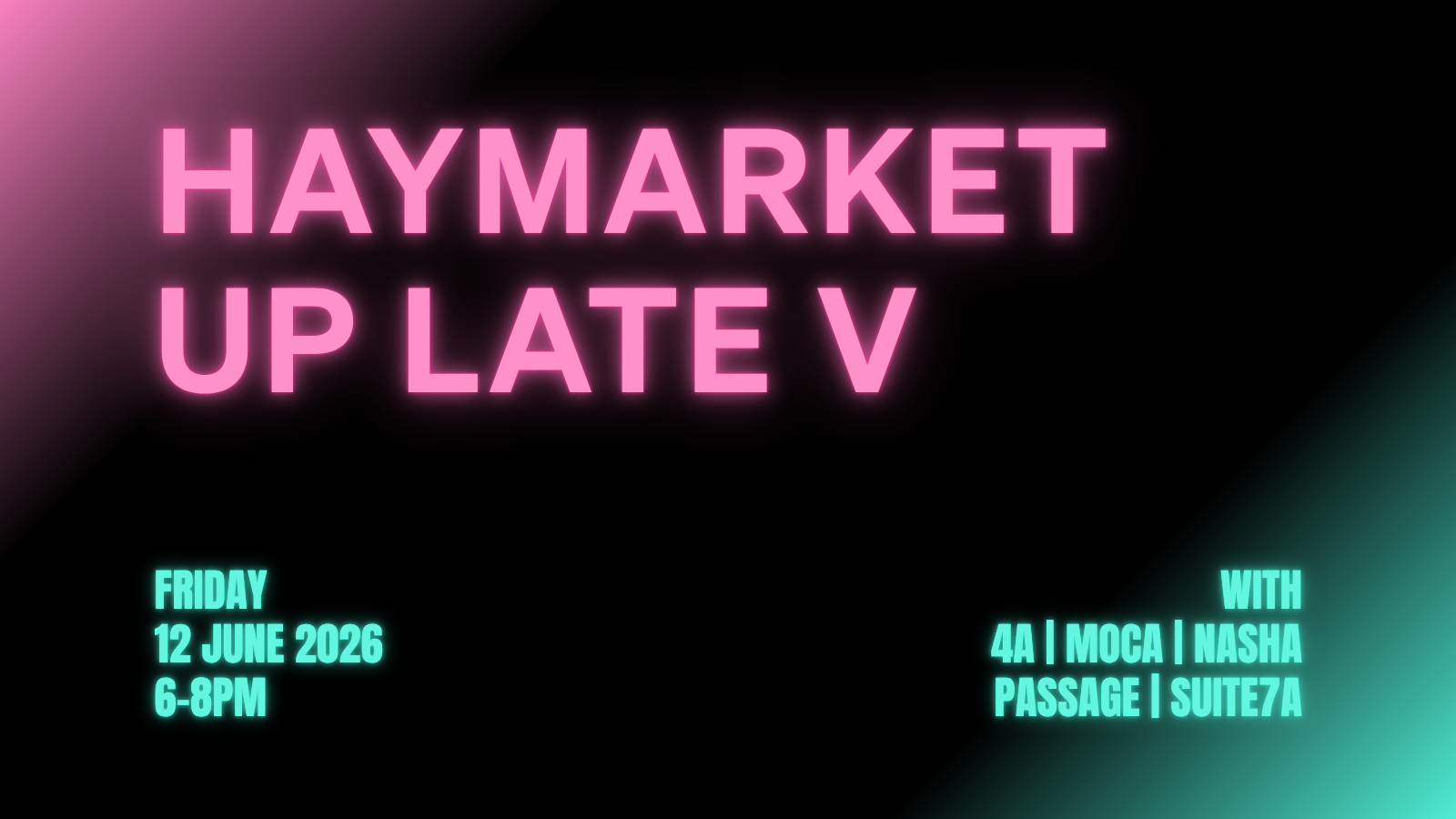 <p>Haymarket Up Late V</p>