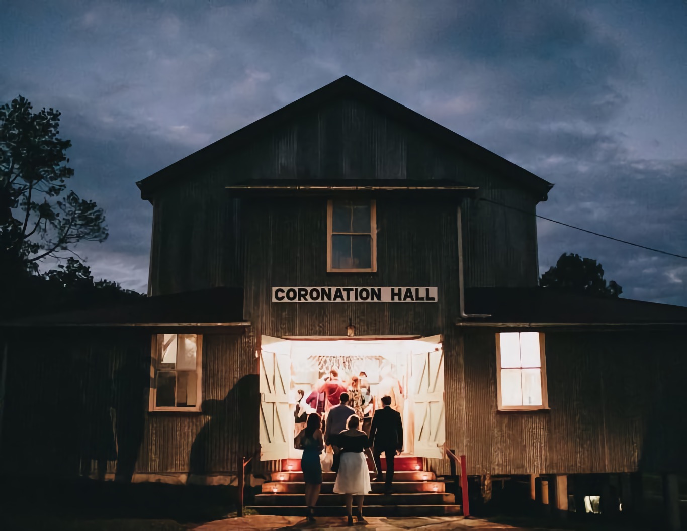 Exterior front of Coronation Hall.