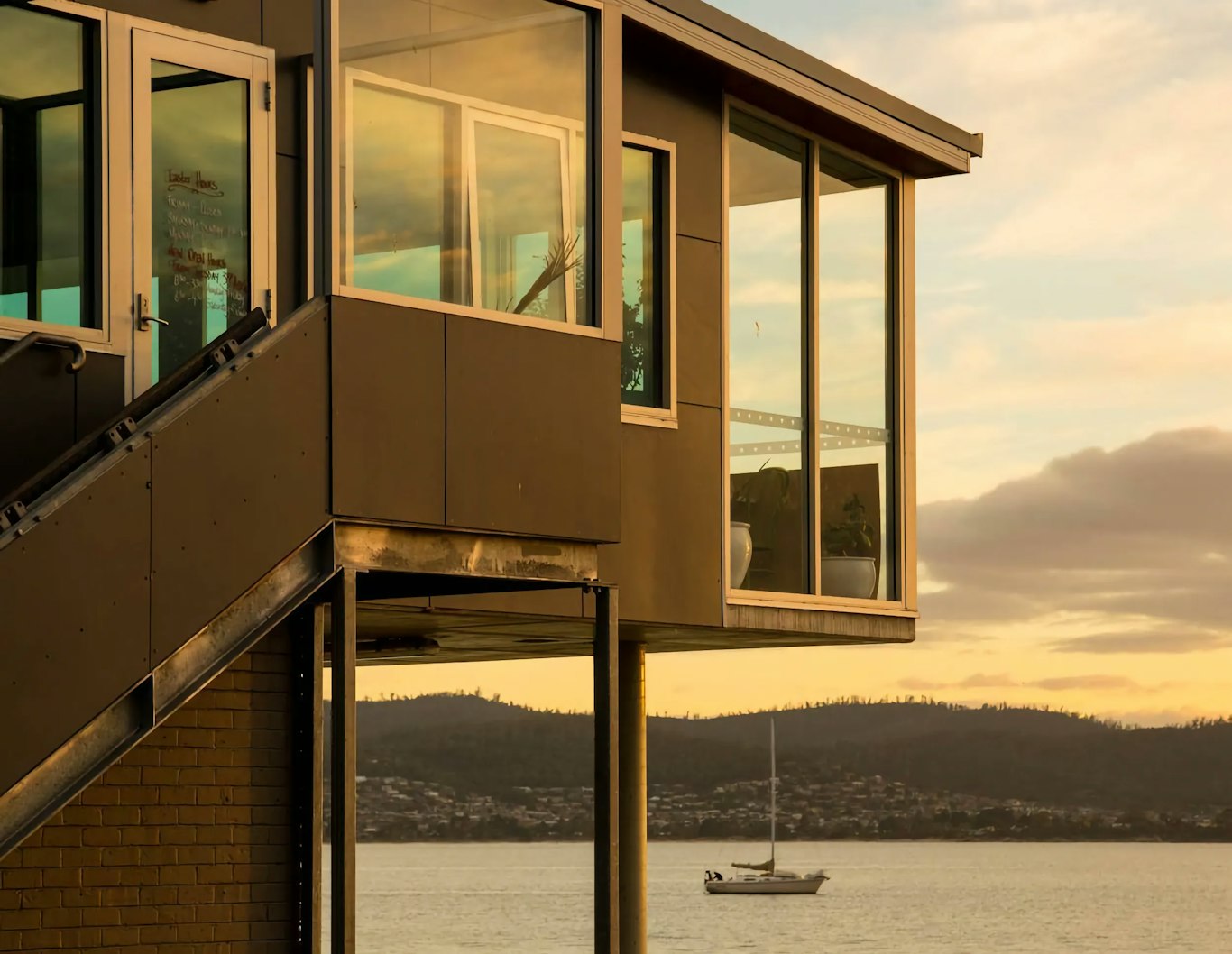 View of the Seagrass restaurant, overlooking Long Beach