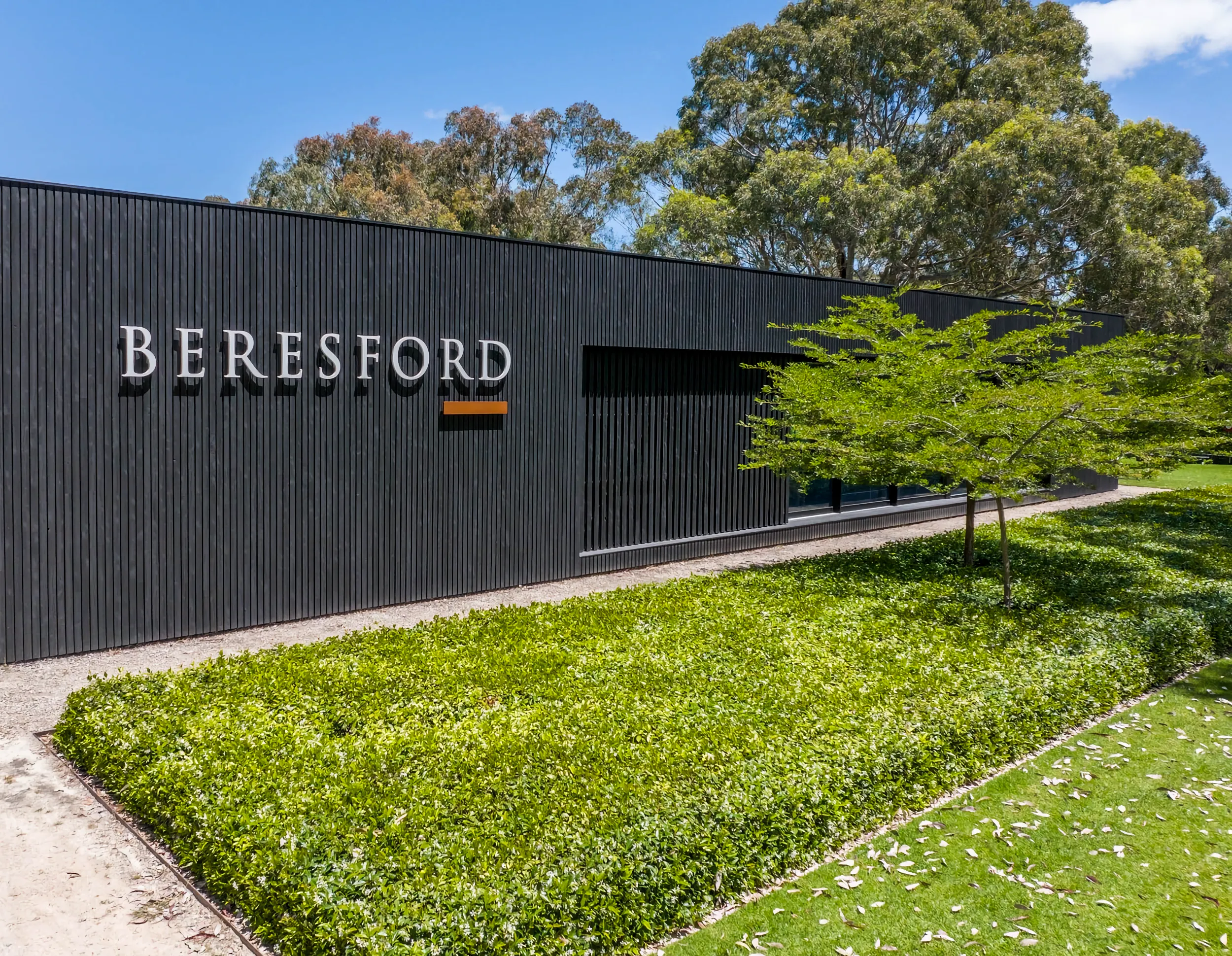 In front of Beresford.