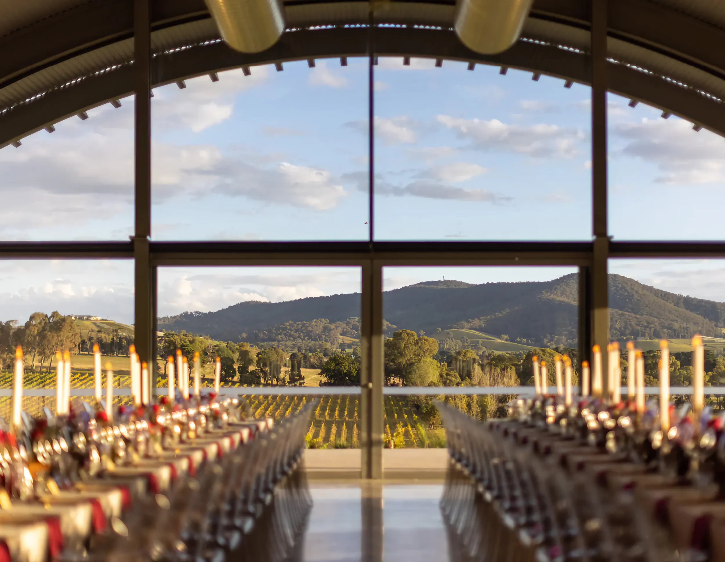 Levantine Hill setup for a wedding reception