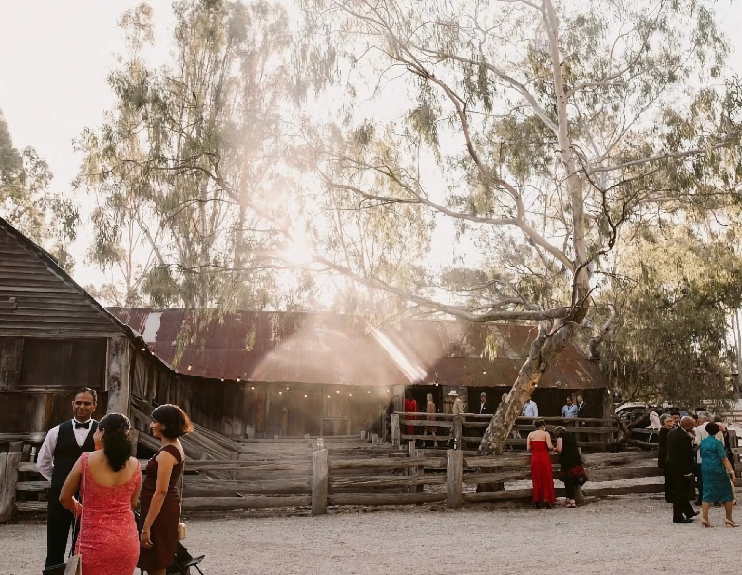 Outdoor wedding at Emu Bottom