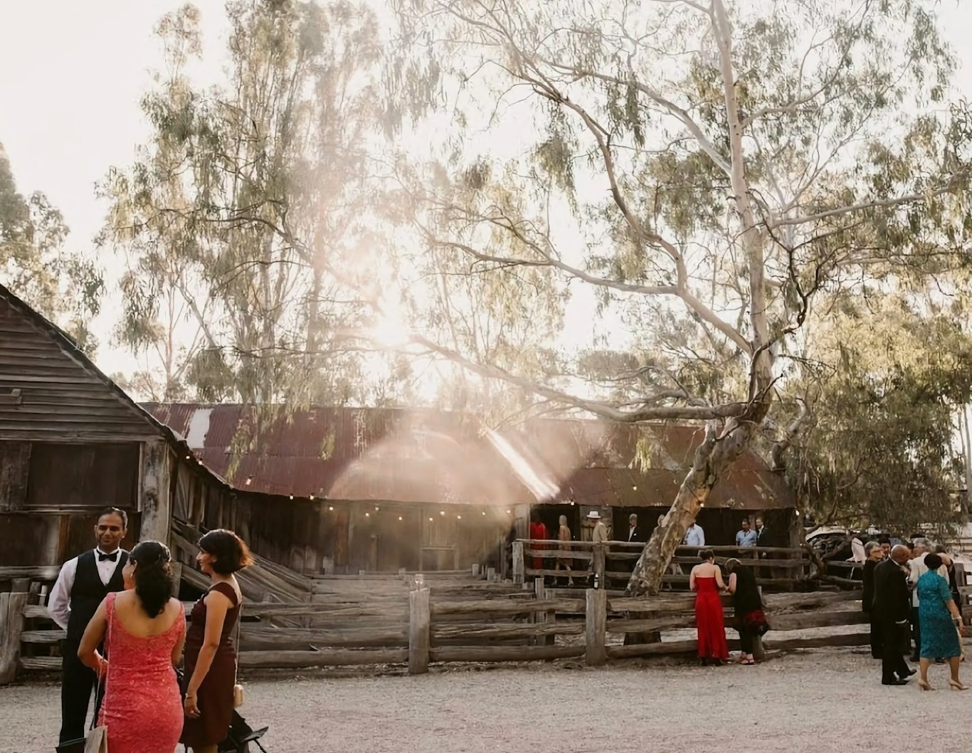 Outdoor wedding at Emu Bottom