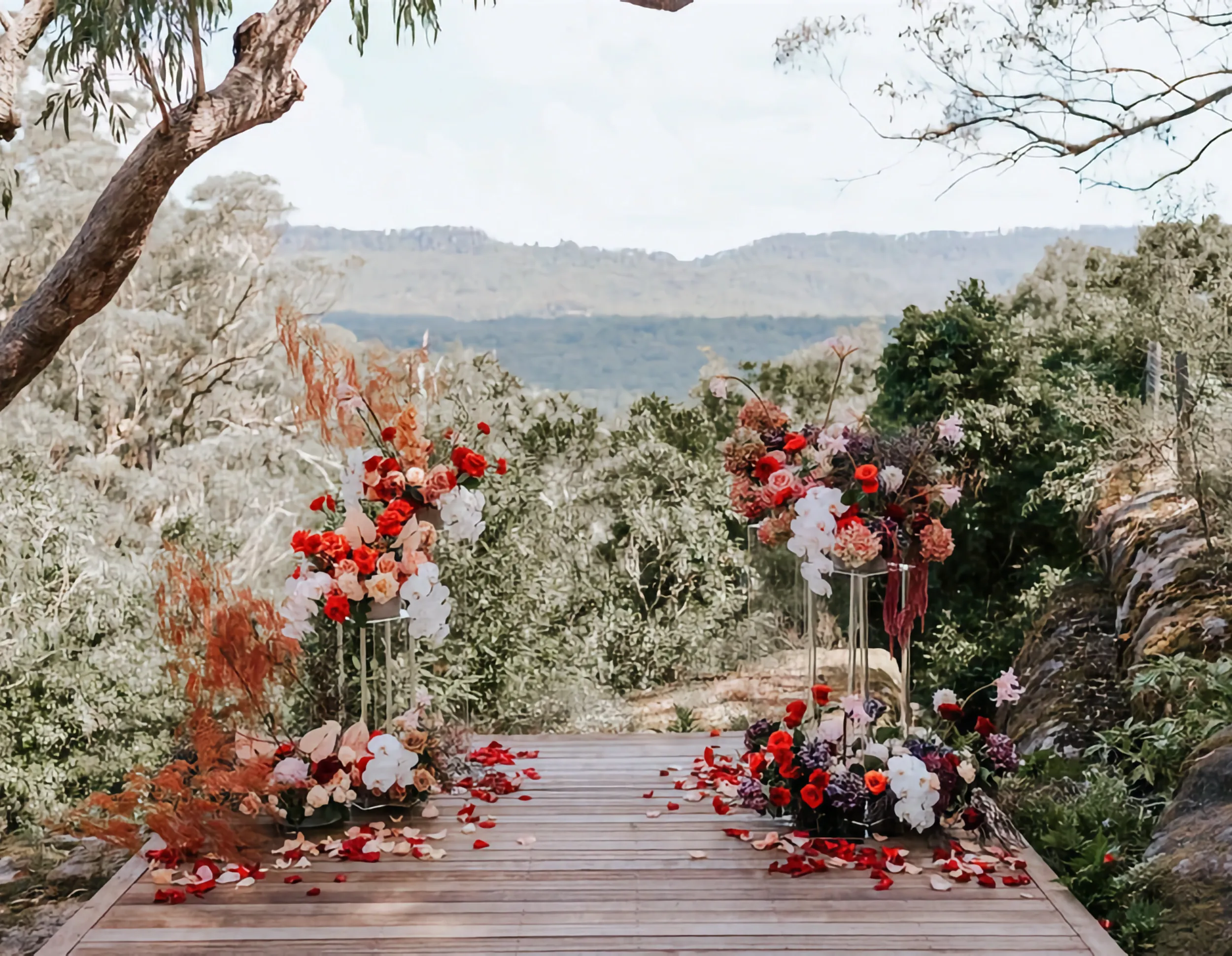 Wedding ceremoney at Wildwood.