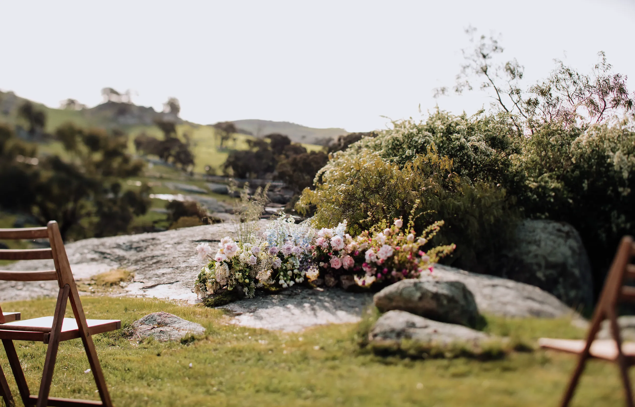 Outdoor ceremony at The Acres