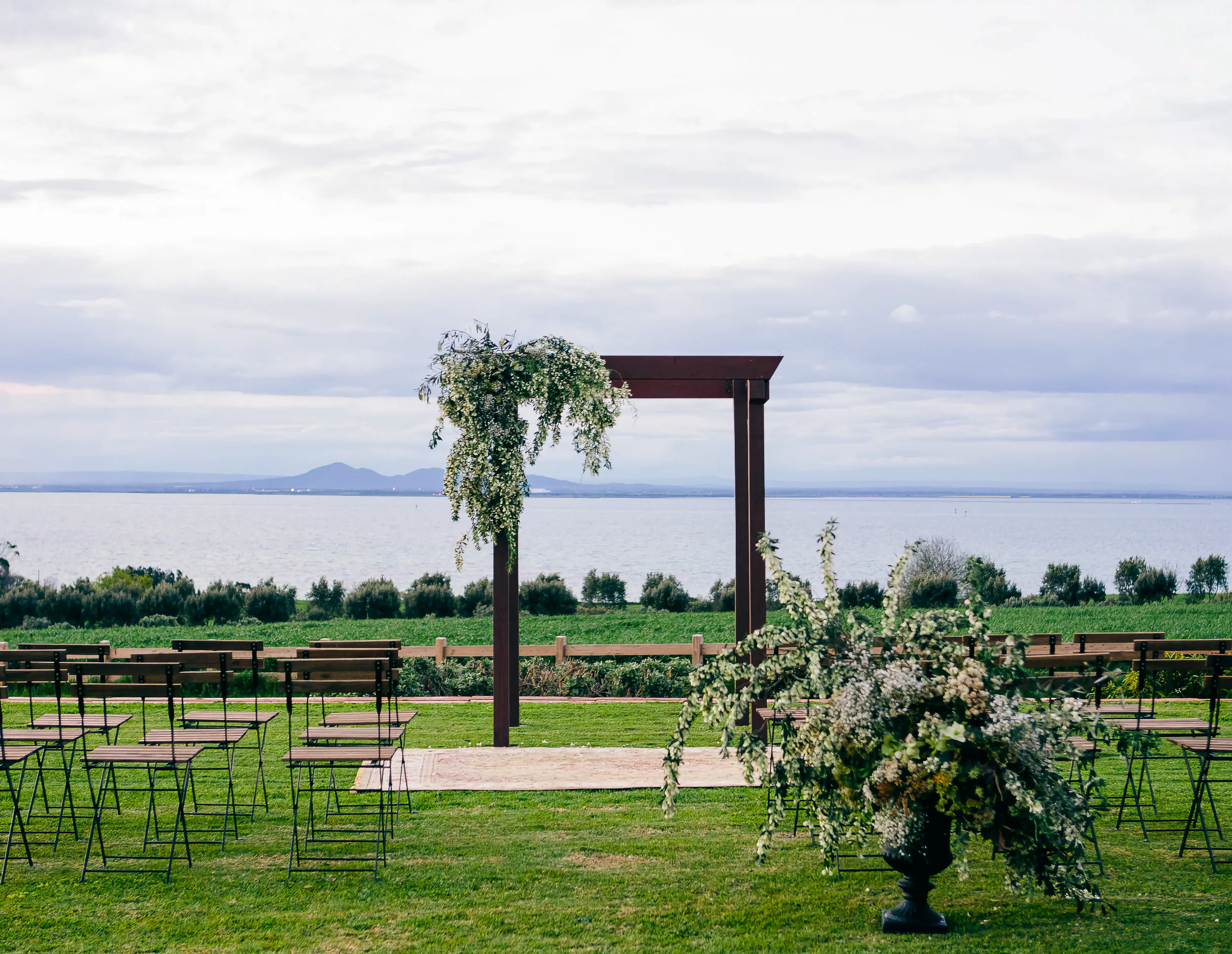 Outdoor ceremony at Rusty Gate Weddings