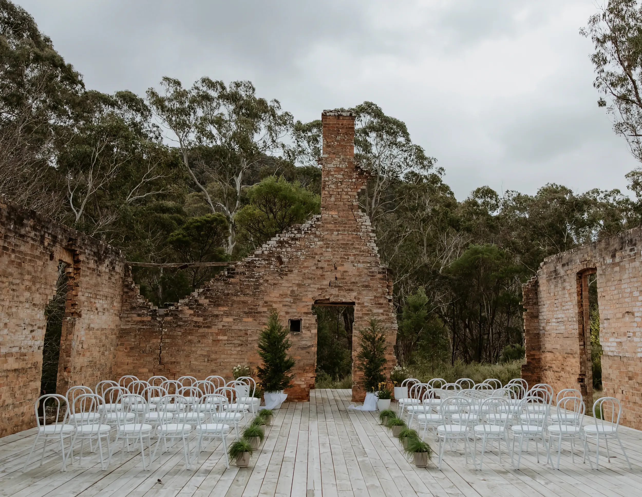 Wedding ceremoney at Joadja Distillery