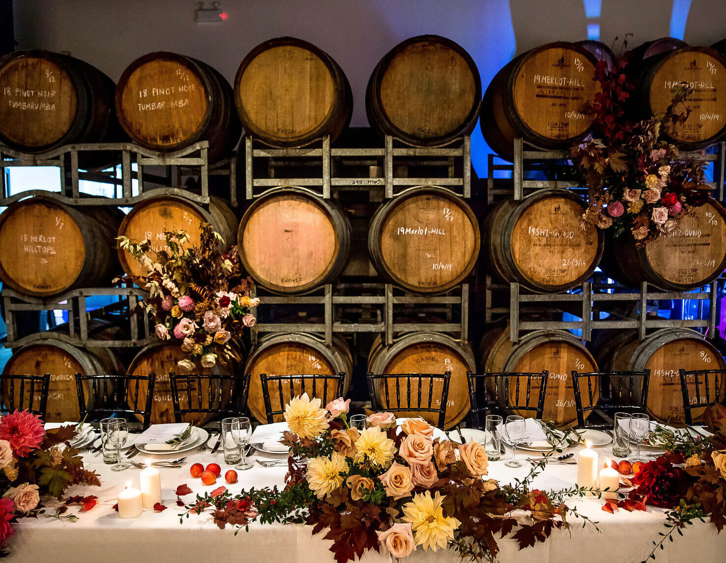Wedding reception inside the Urban Winery