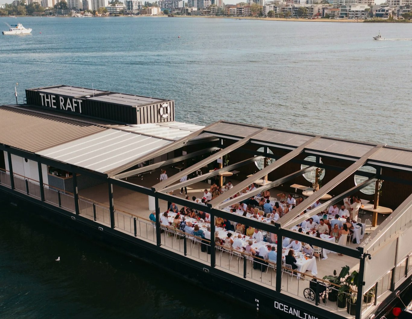 Aerial view of The Raft