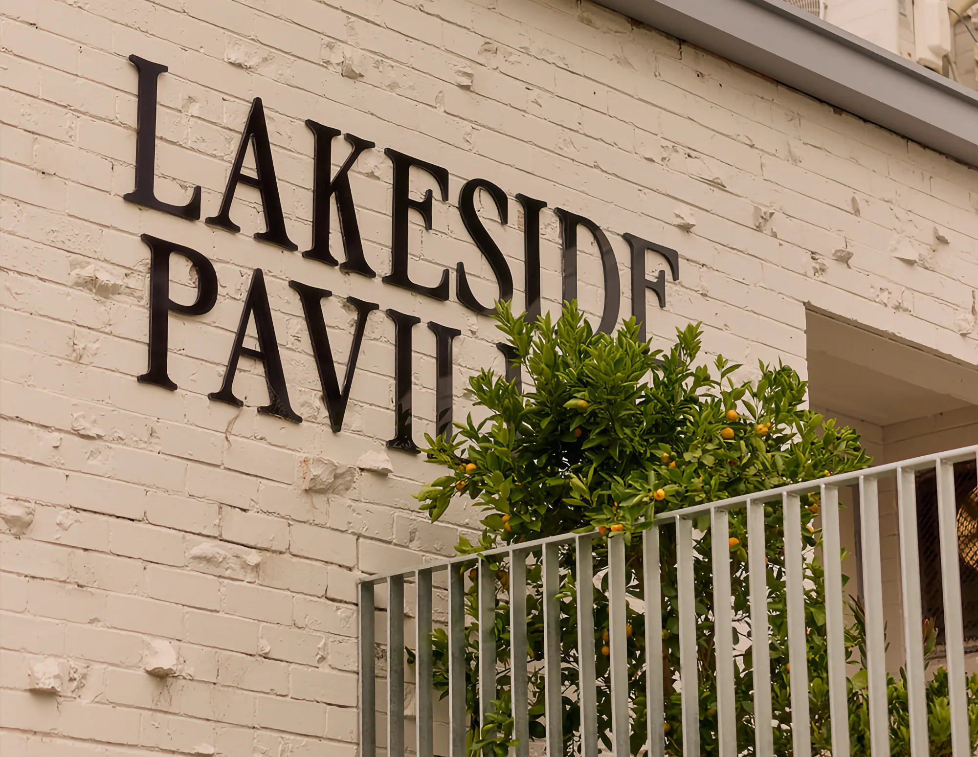 Signage at the Lakeside Pavilion