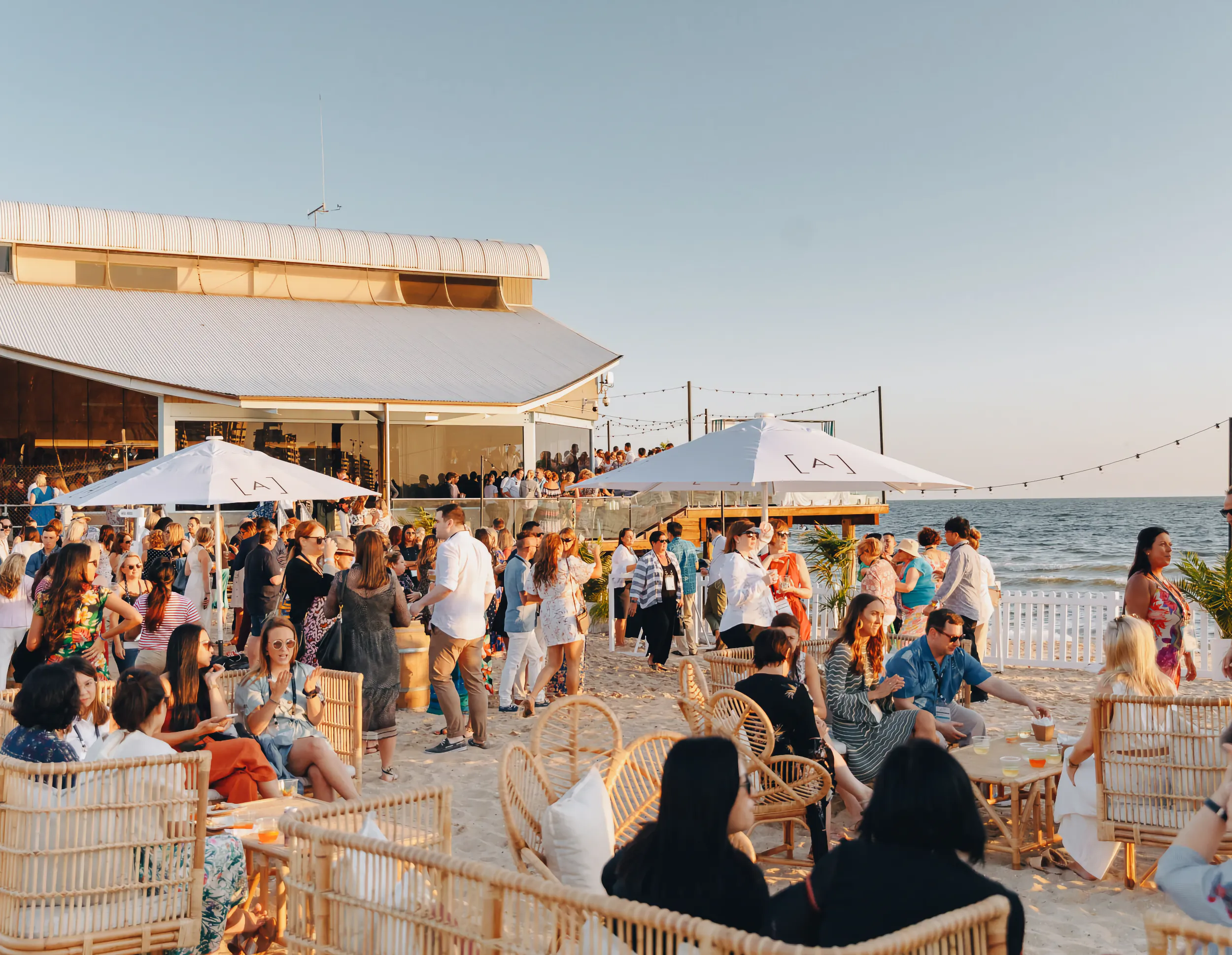Outdoor celerbation at the Port Melbourne Yacht Club