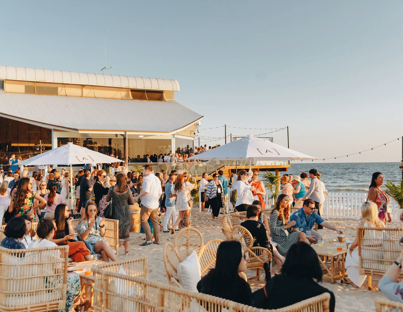 Outdoor celerbation at the Port Melbourne Yacht Club