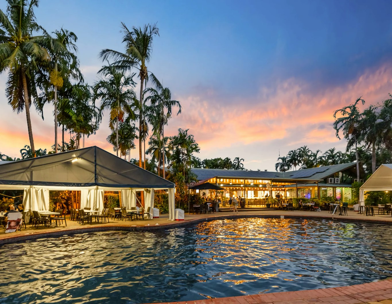 Poolside at the Darwin Freespirit Resort