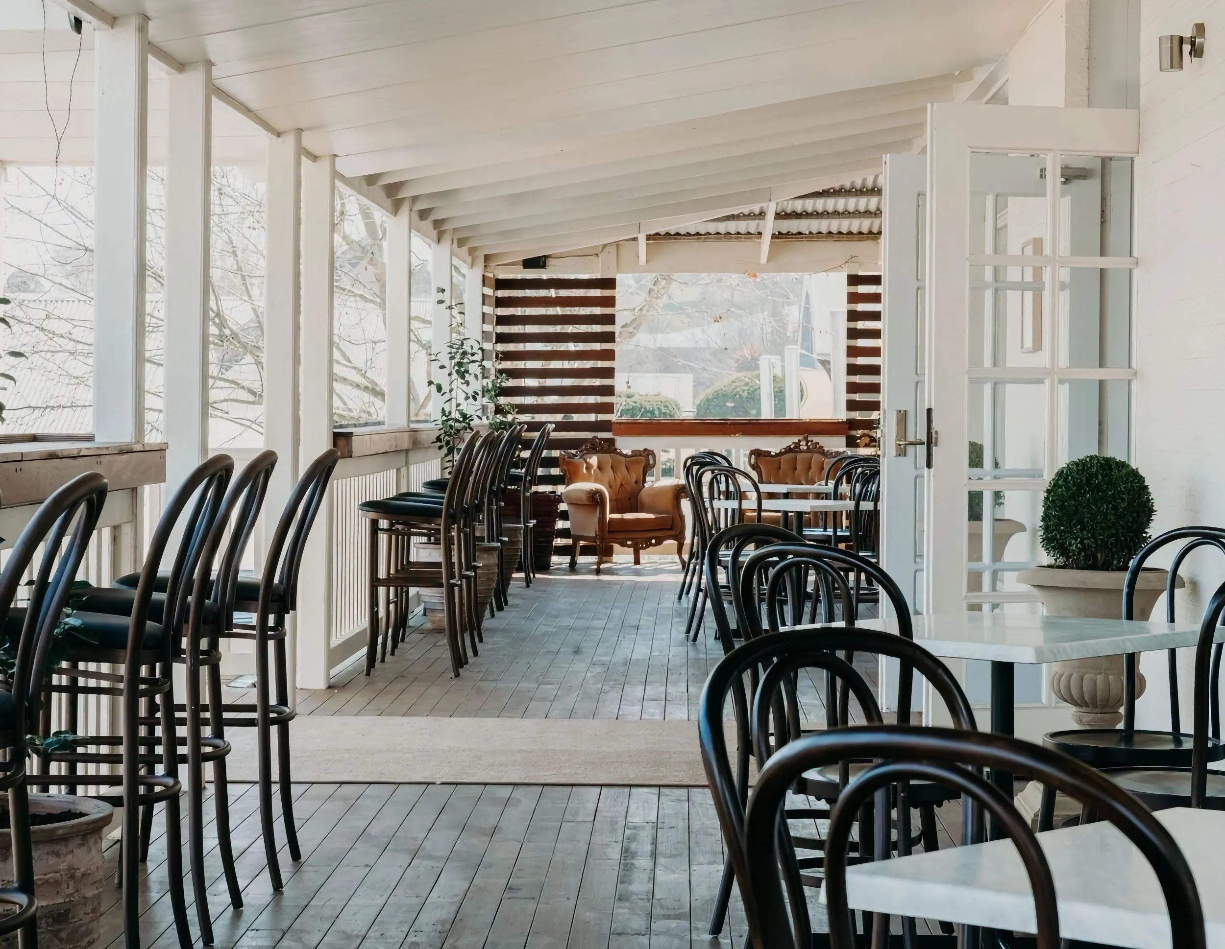 Outdoor area at The Manor