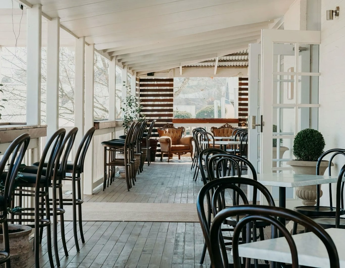 Outdoor area at The Manor