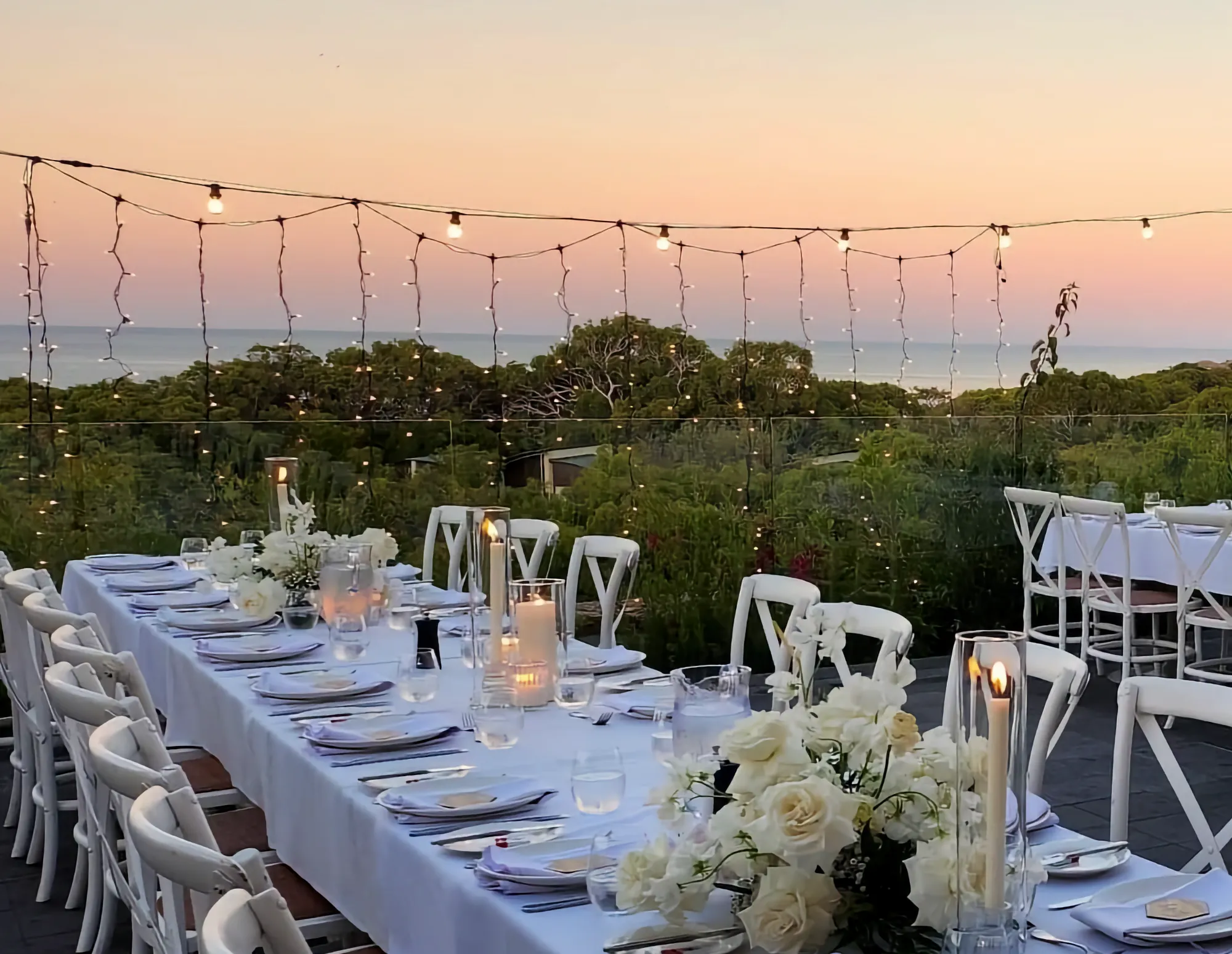 Outdoor wedding reception at the Pullman Bunker Bay