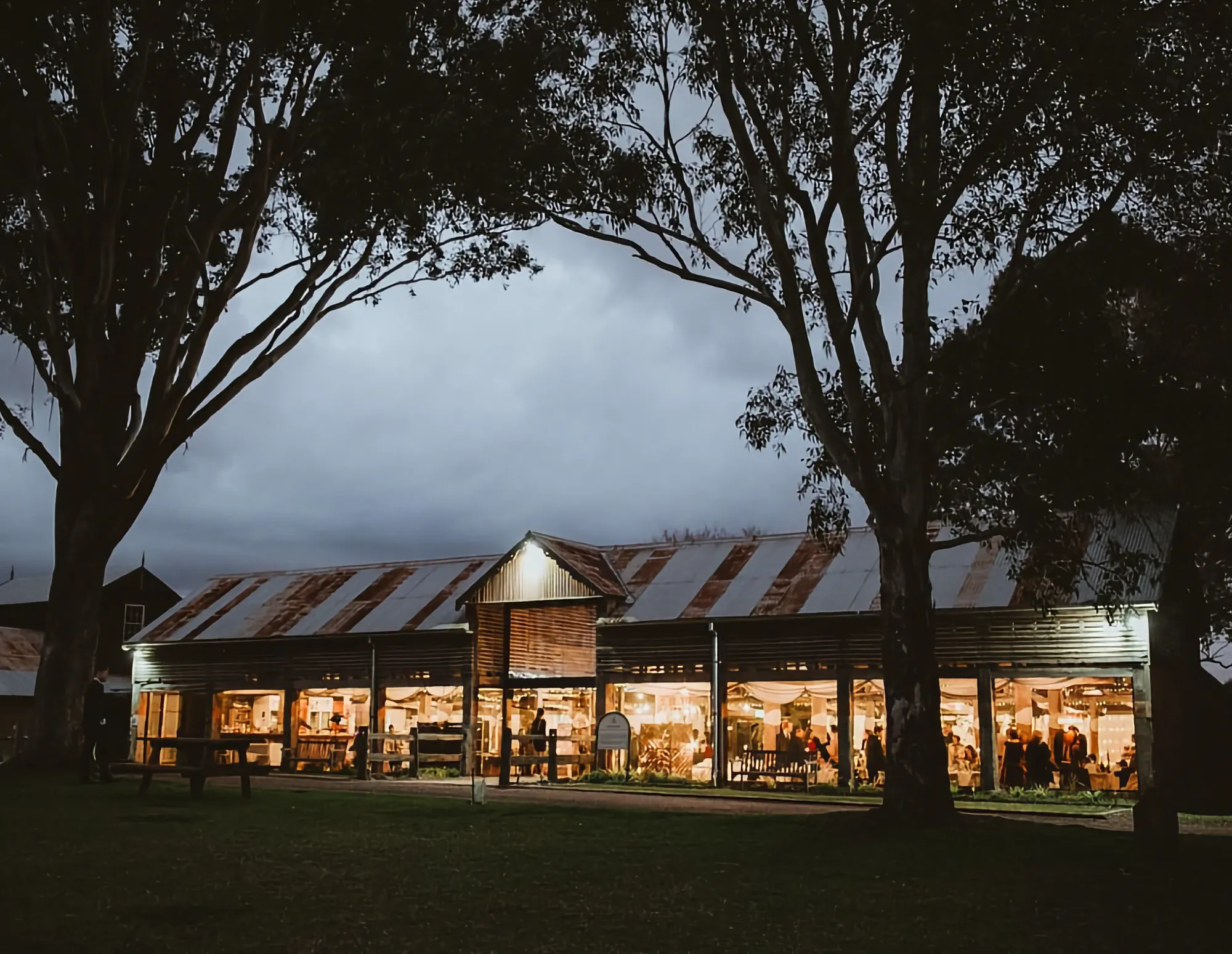 Night reception at Belgenny Farm