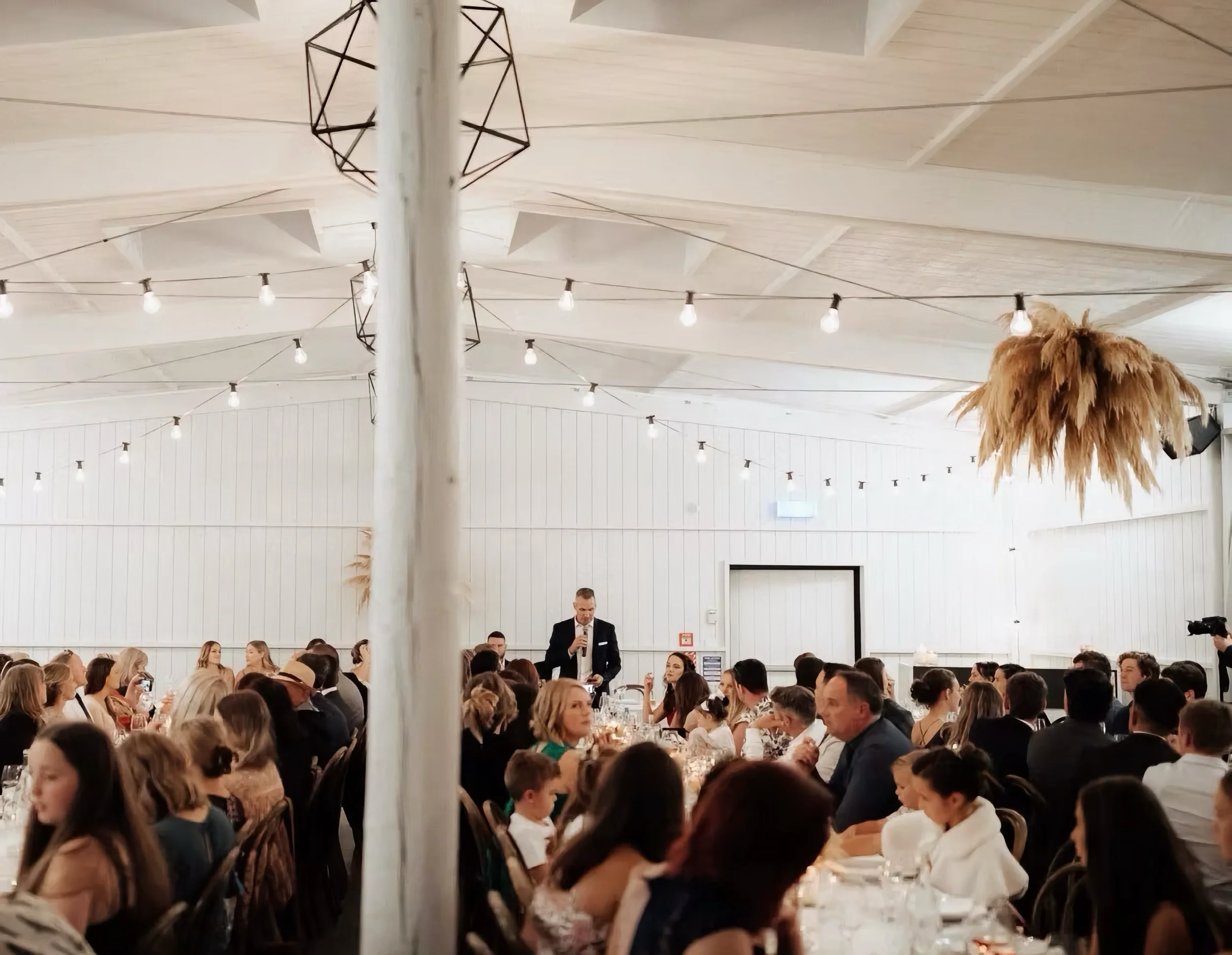 Guests at wedding