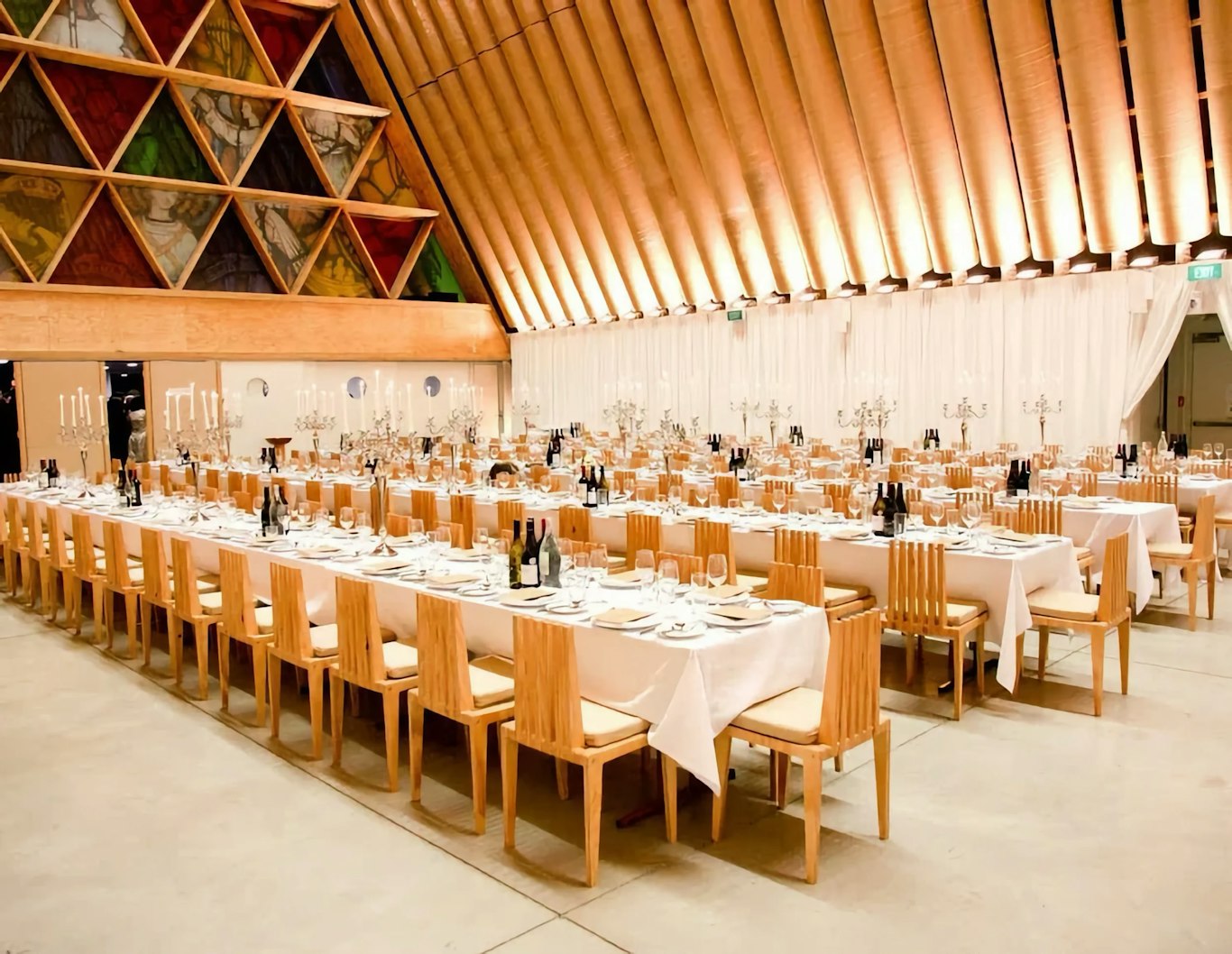 Interior of the Carboard Cathedral