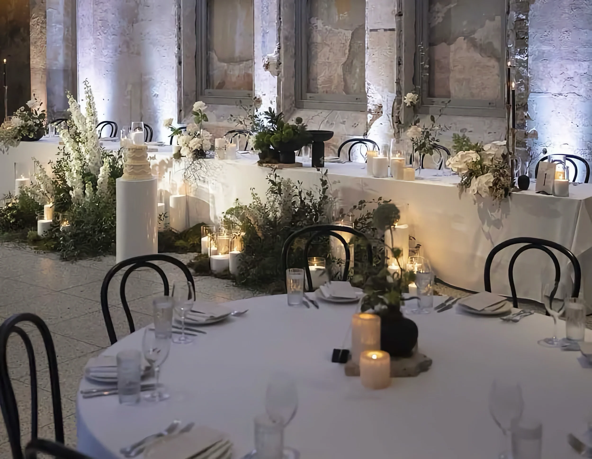 Wedding reccption setup at Alpha