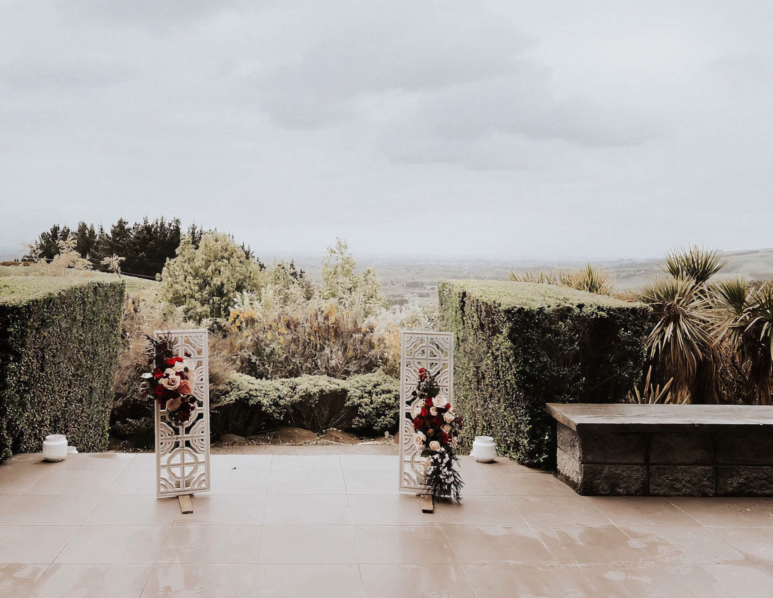 Outdoor ceremony at Waipuna Estate