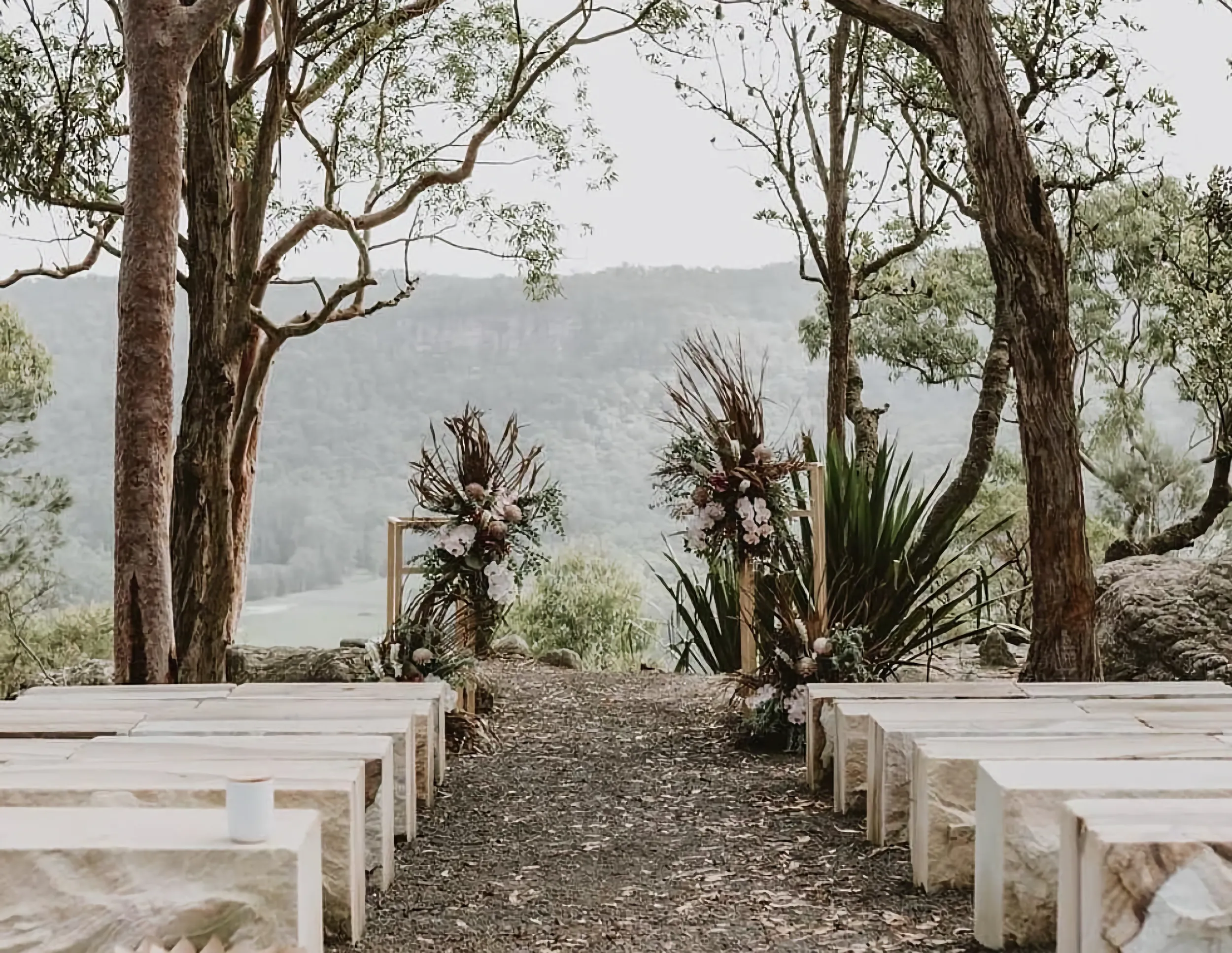 Outdoor ceremony at Glenworth Valley