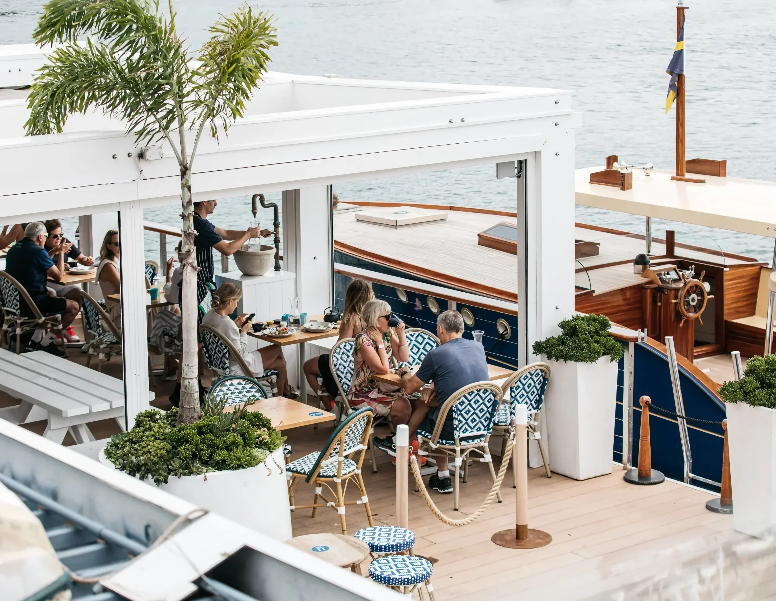 Guests at The Boathouse Rose Bay