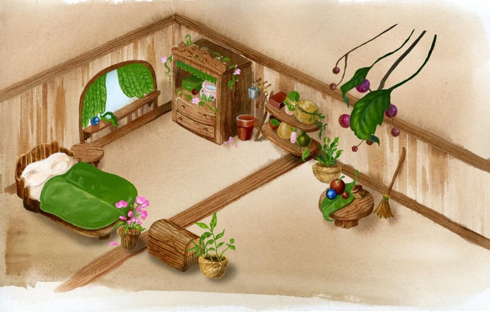Crystal's painting of Tranquility's Parents' House