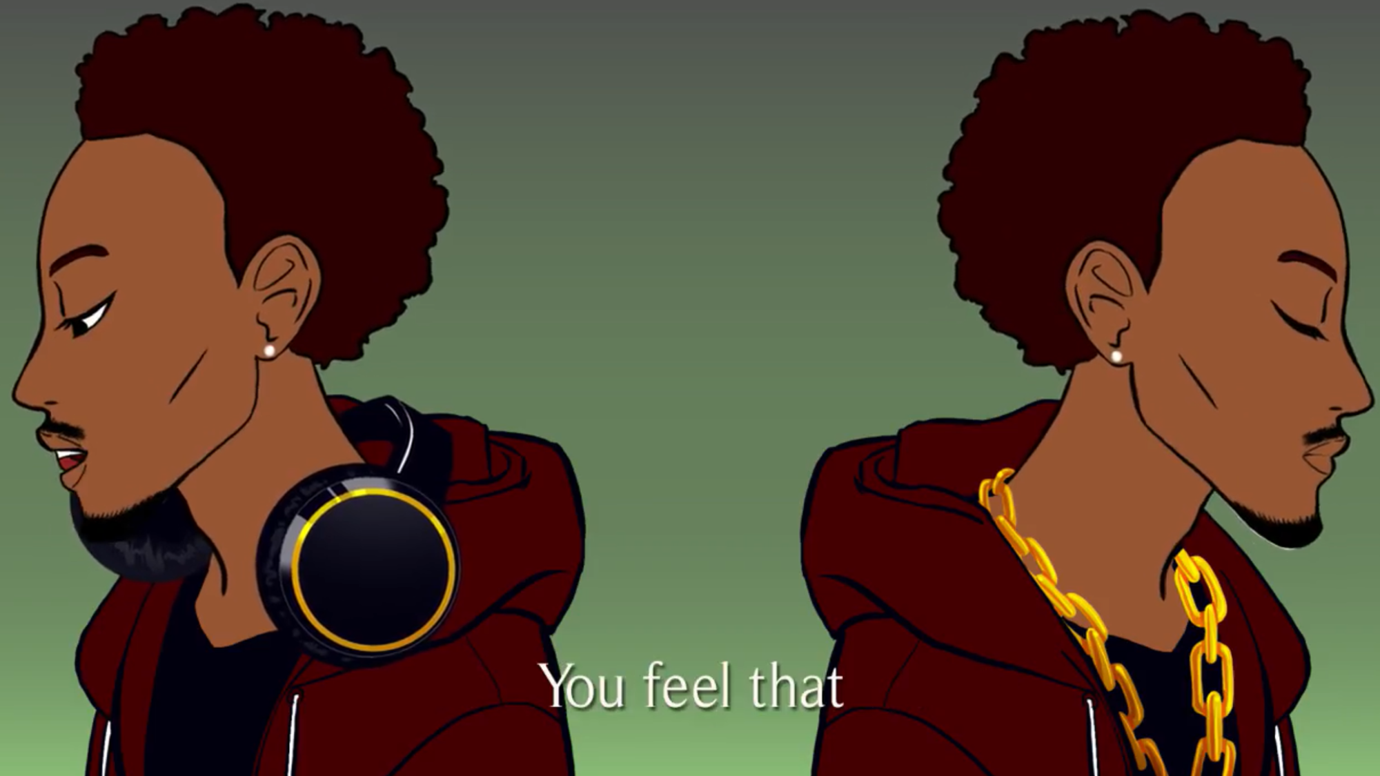 Link to Client animation page. Still from Double Mind music video