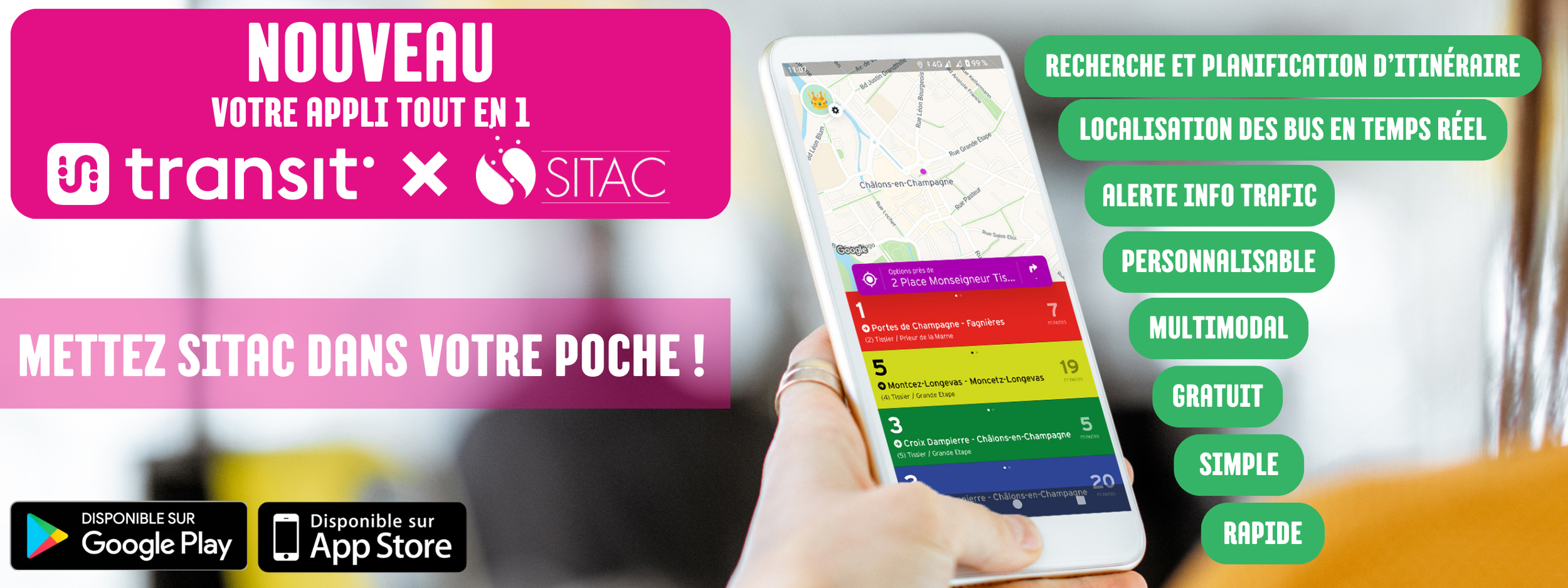 Découvrez Transit, votre application mobile tout en 1