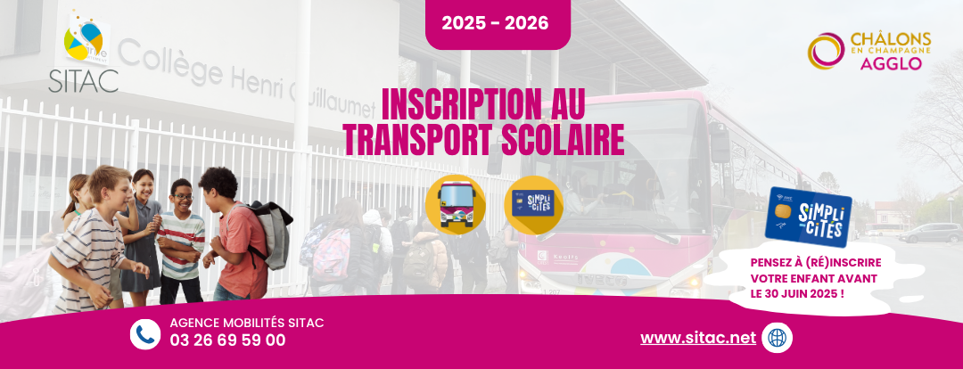 Pensez à (ré)inscrire votre enfant avant le 30 juin 2025.