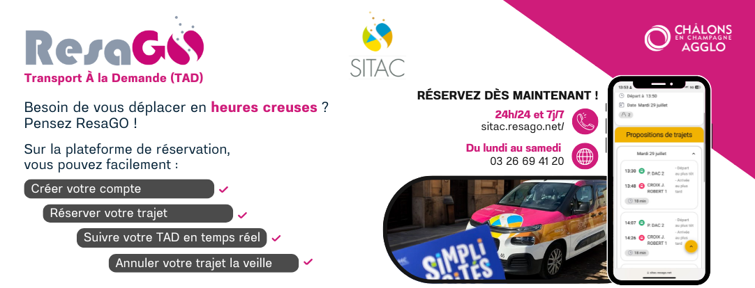 Besoin de vous déplacer en heures creuses ? Pensez ResaGO !