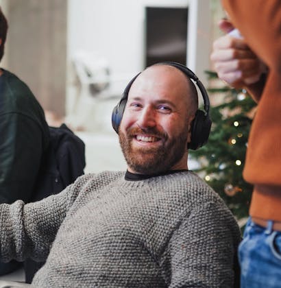 Man smiling at the camera
