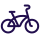 Icon showing a bicycle