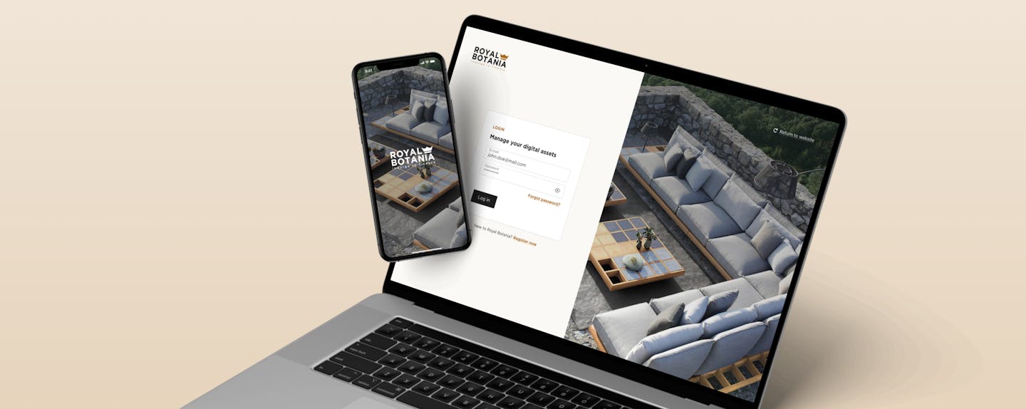 App screens terrace planner app and dealer portal