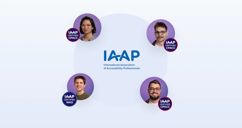 Craftzing's certified accessibility team consists of 4 people: Steffi Sturm, Wout Thielemans, Thomas Verleye, Gijs Veyfeyken