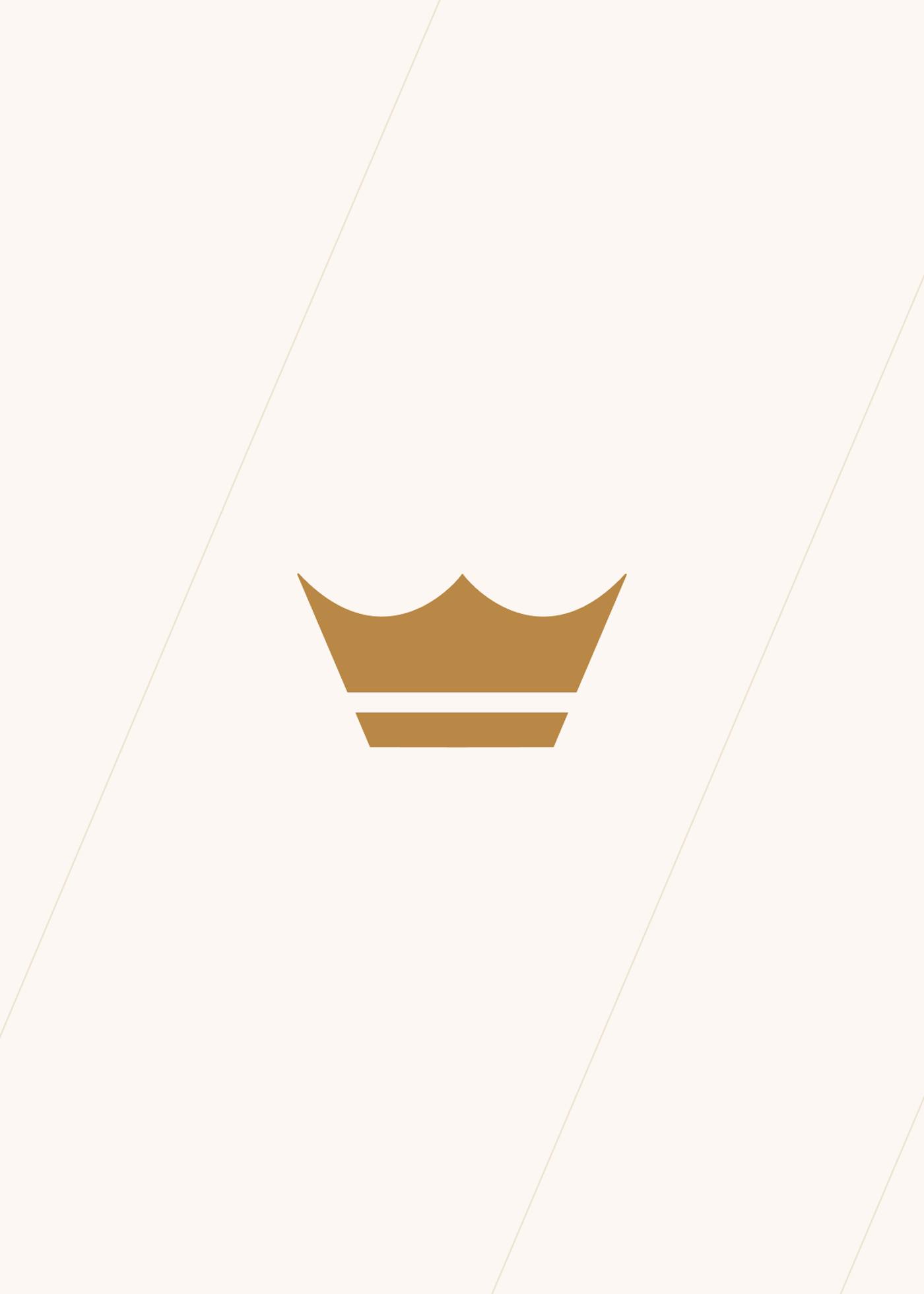 Brown Royal Botania logo on a rectangular beige background